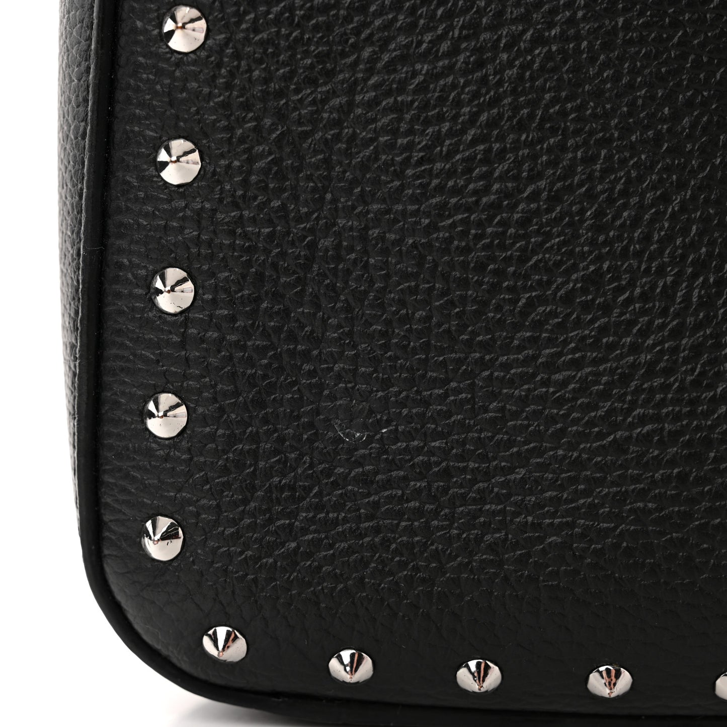 Grained Calfskin Small Kaison Park Avenue Stud Crossbody Bag Black