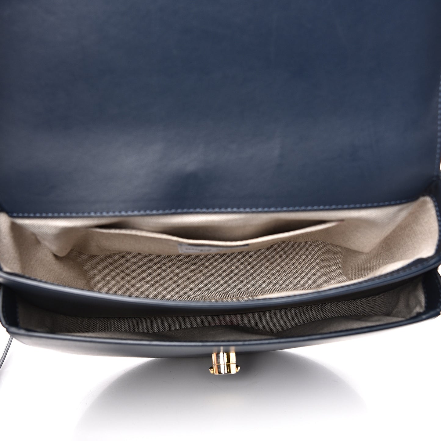 Calfskin Saddle Crossbody Bag Blu