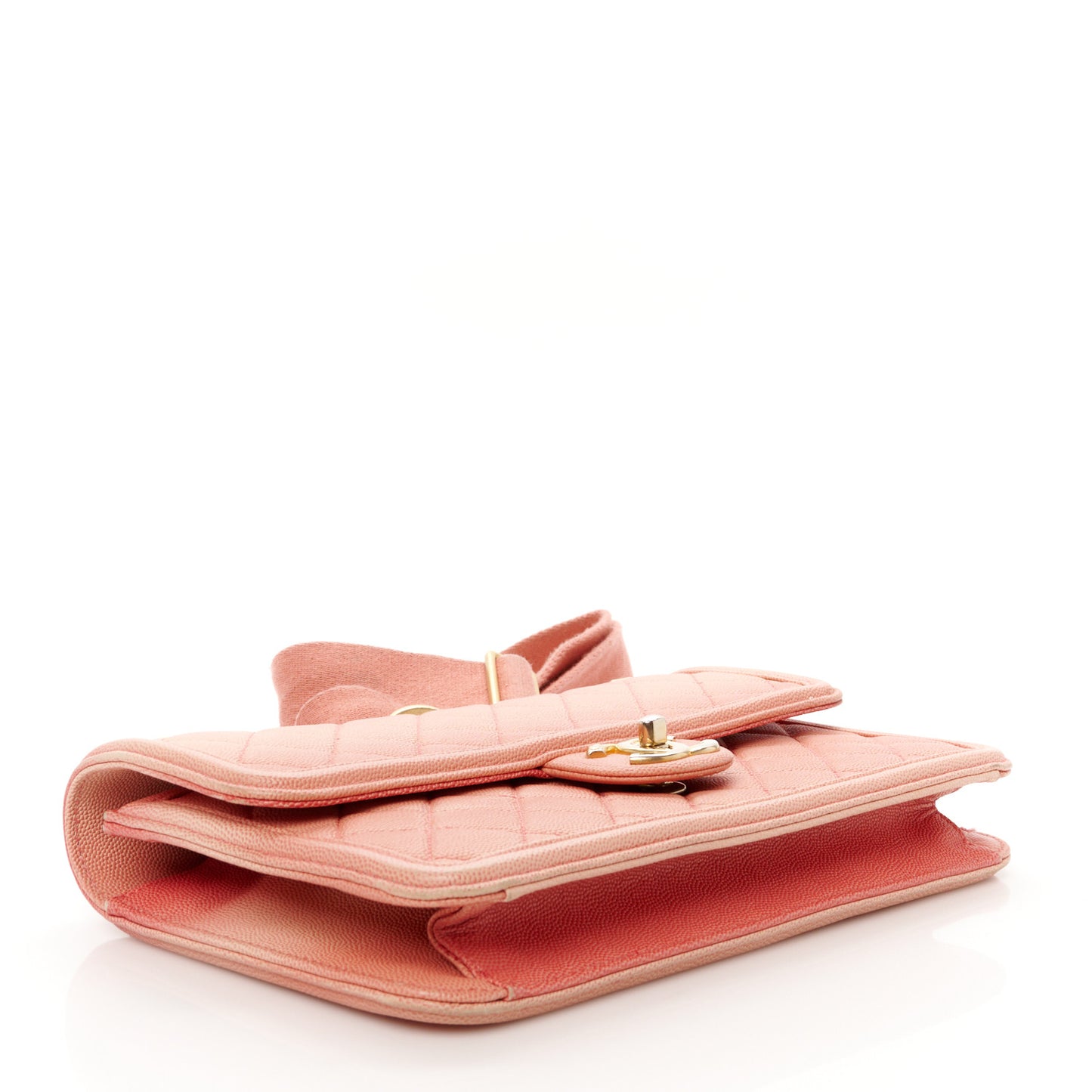 Caviar Quilted Medium Sunset On The Sea Flap Coral