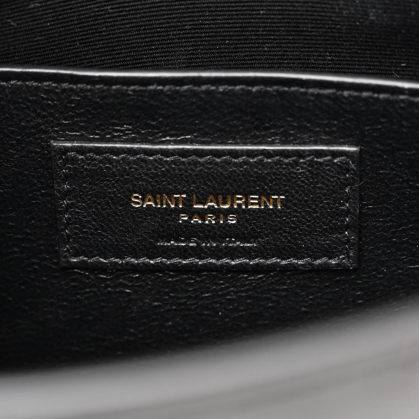 Shiny Calfskin Crocodile Embossed Small Manhattan Baguette Black
