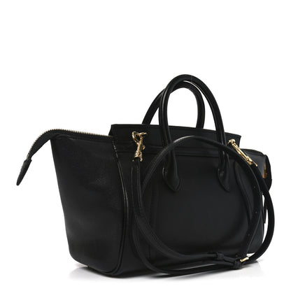 Celine Supple Shiny Lambskin Little New Luggage Black 3 of 9