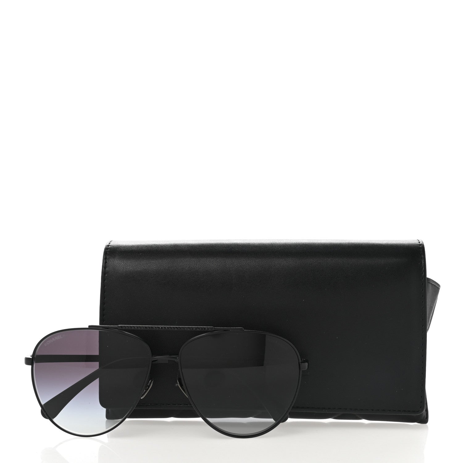 Chanel Metal Aviator Sunglasses 4279-B Black 8 of 8