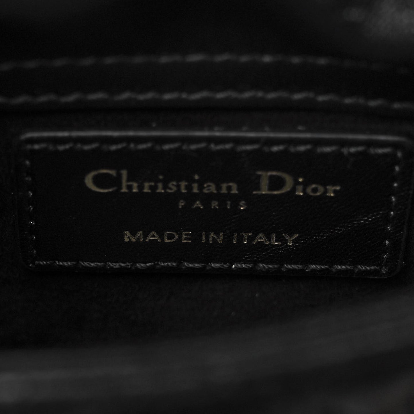 Lambskin Cannage Micro Lady Dior Black