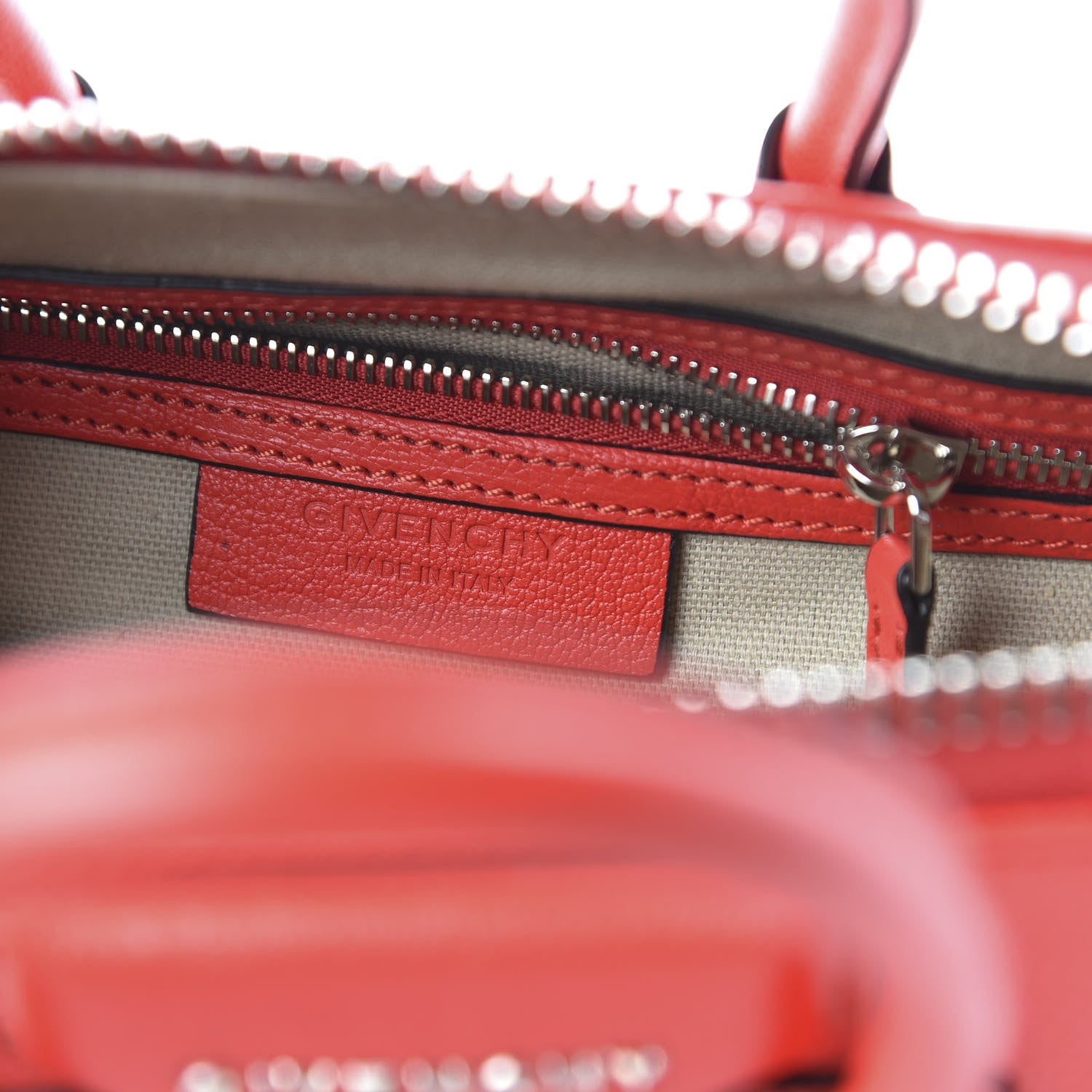 Givenchy Sugar Goatskin Mini Antigona Medium Red 8 of 10