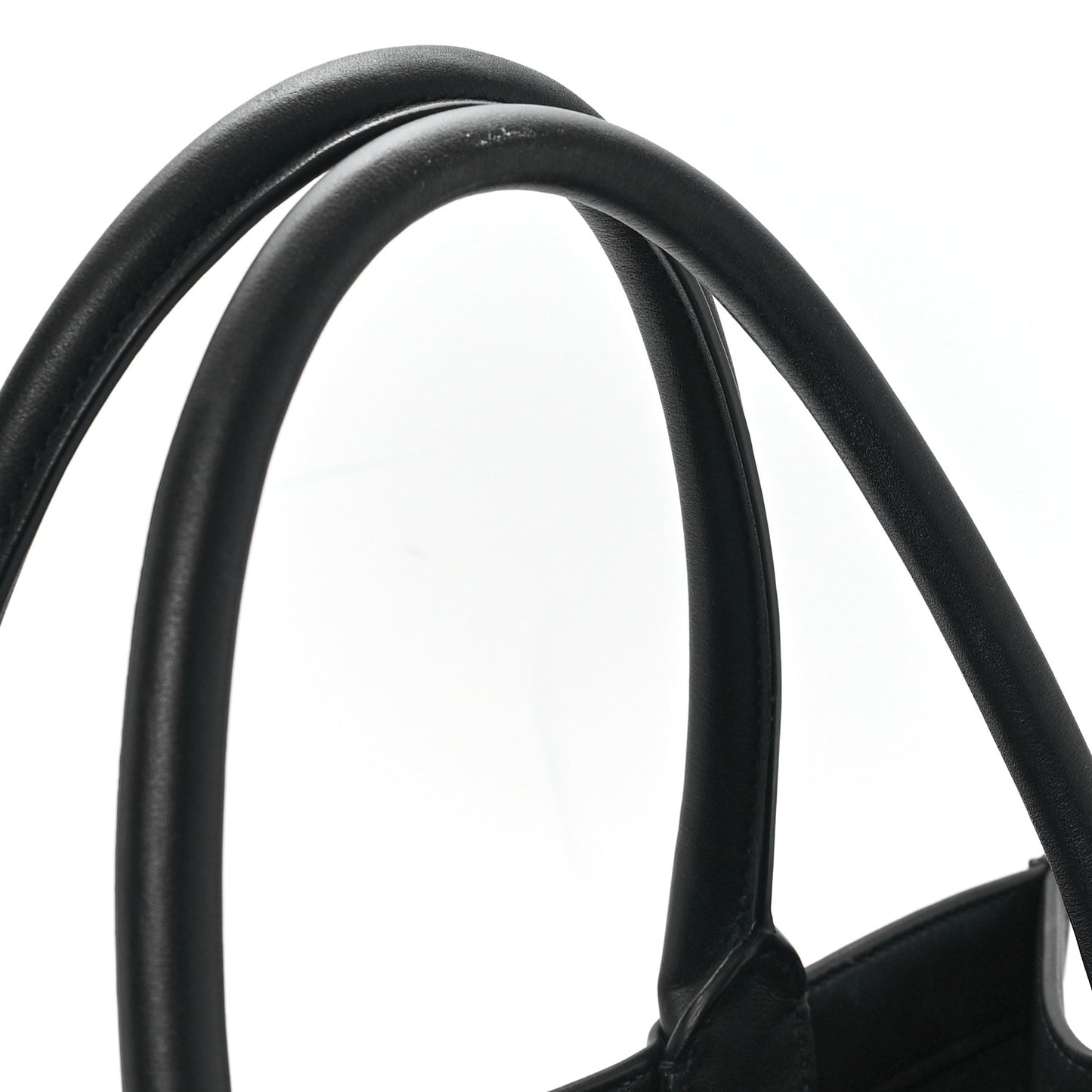 Calfskin Embossed Medium Book Tote Black