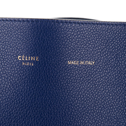 Celine Soft Grained Calfskin Small Belt Cabas Phantom Indigo 6 of 8