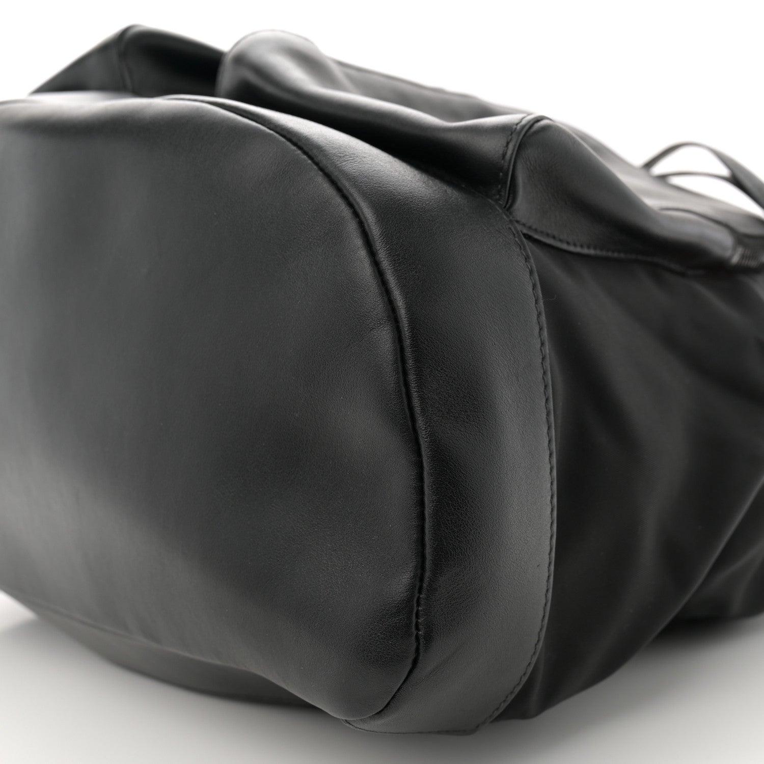 Prada Tessuto Nylon Soft Calfskin Pocket Backpack Black 10 of 11