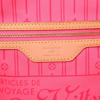 Louis Vuitton Monogram Roses Neverfull MM 6 of 12