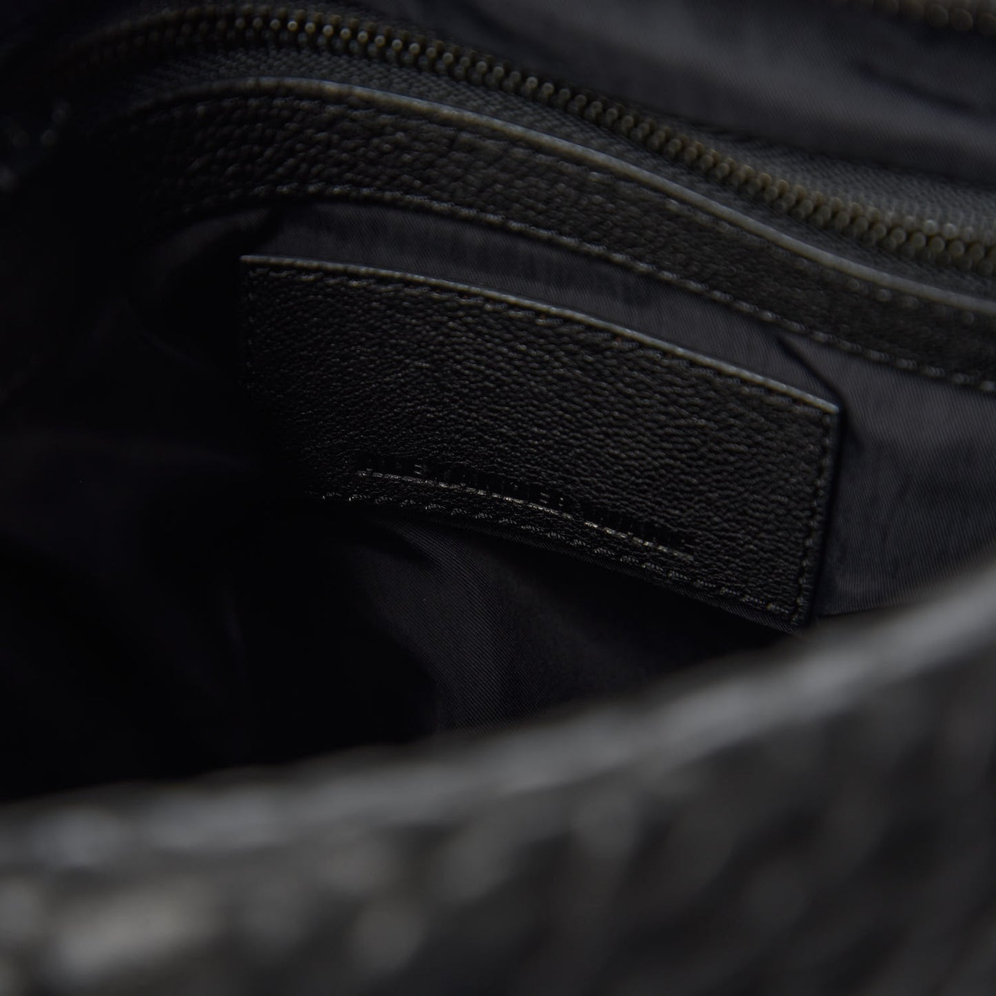 Pebbled Lambskin Rocco Black Matte Black Hardware