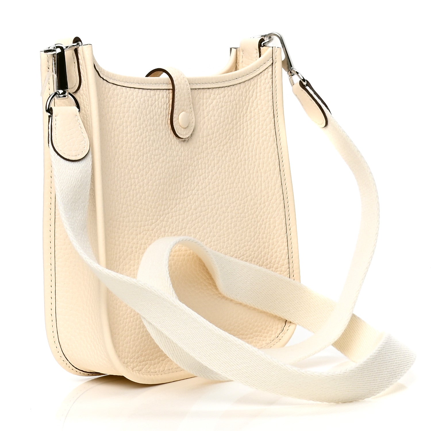 Hermes Taurillon Clemence Amazone Evelyne TPM Nata Craie 2 of 4