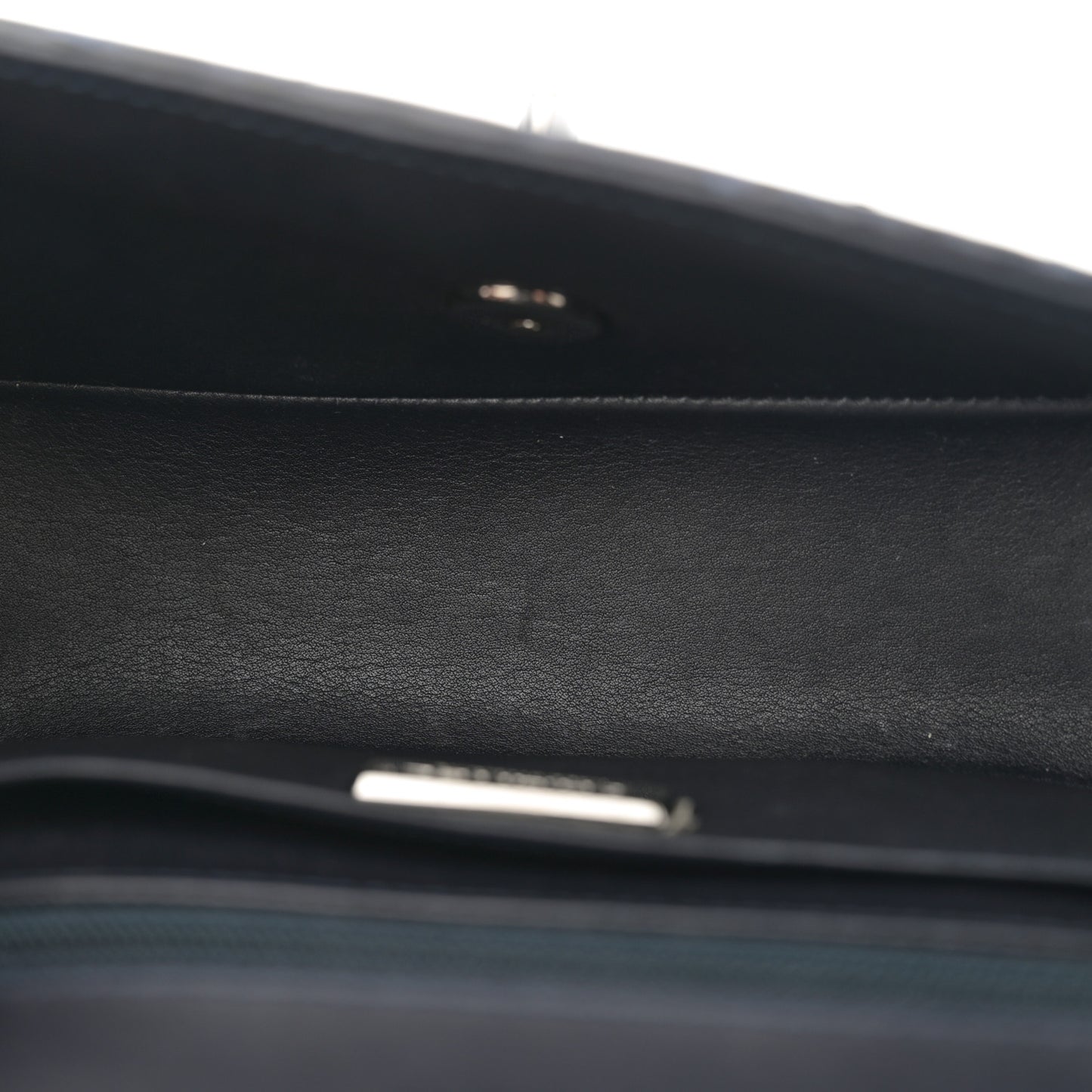 Snakeskin Mini Rectangular Flap Navy Blue
