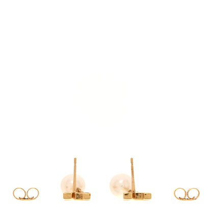 Louis Vuitton Pearl LV Louisa Iconic Earrings Gold 3 of 4