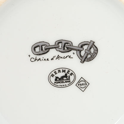 Hermes Porcelain Platinum Chaine d'Ancre Tea Cup and Saucer Set of 2 11 of 14