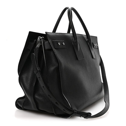 Saint Laurent Grained Calfskin Large Souple Sac De Jour Black 4 of 11