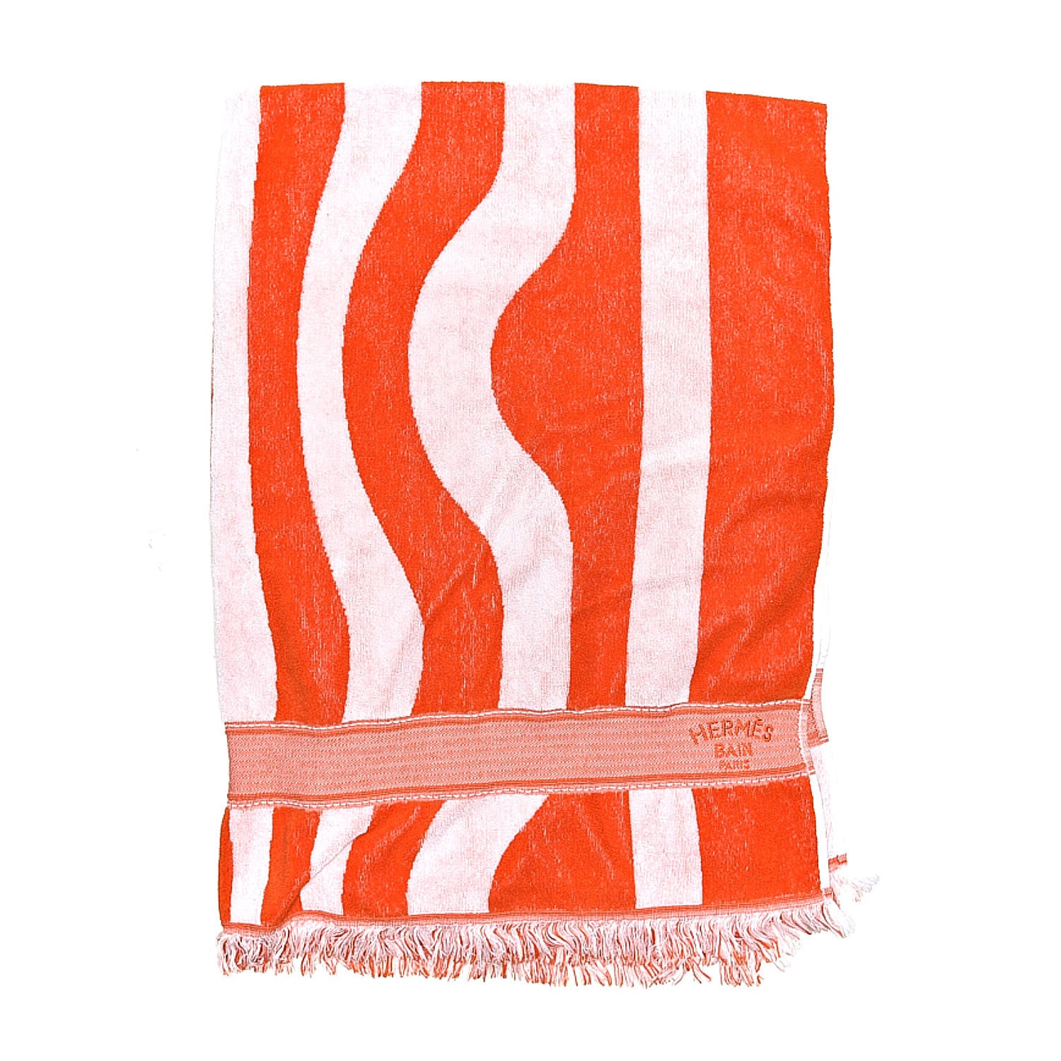 Hermes Cotton Terry Striped Beach Towel 1 of 5