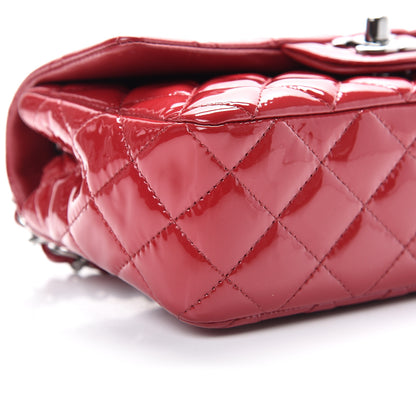 Chanel Patent Calfskin Quilted Mini Rectangular Flap Red 9 of 10