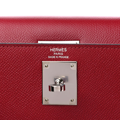 Hermes Epsom Kelly Sellier 28 Rouge Grenat 6 of 9