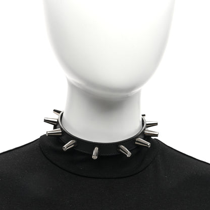Gucci Calfskin Metal Studded Spike Choker Black 2 of 5