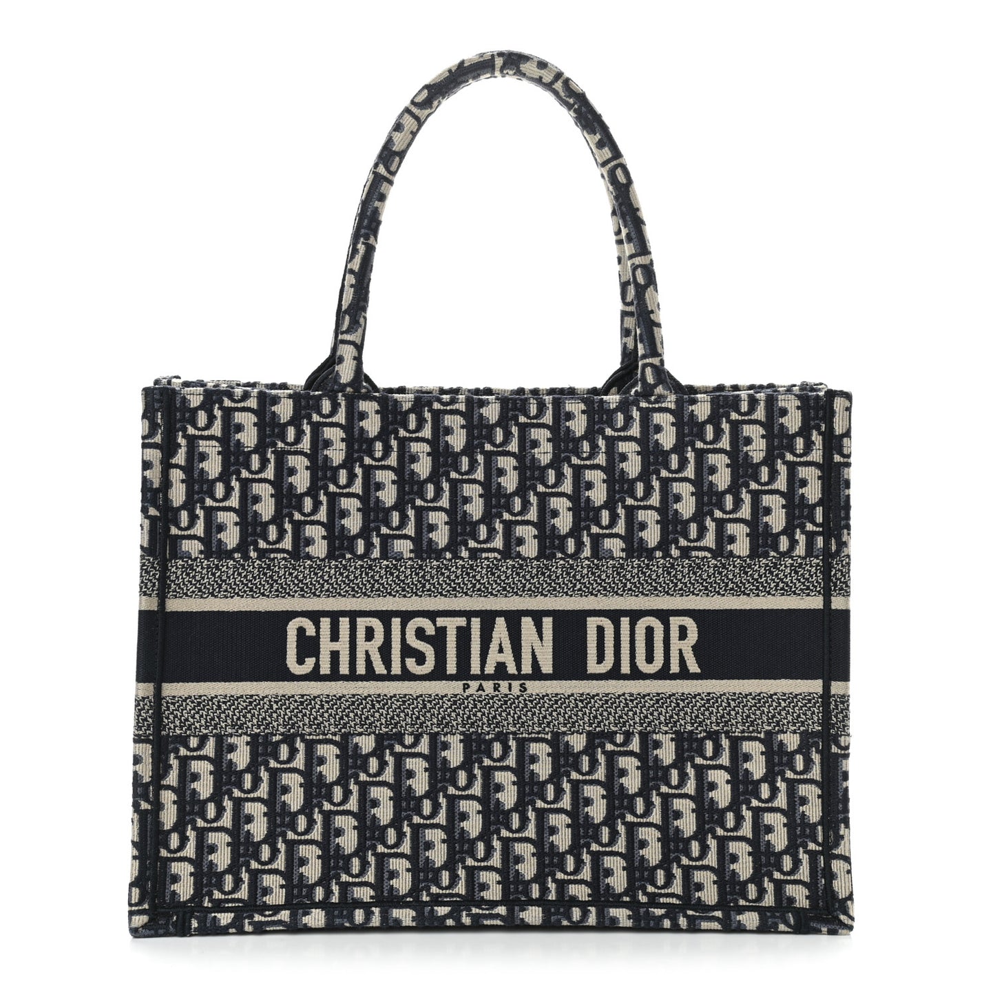 Oblique Medium Book Tote Blue Multicolor