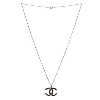 Chanel Bead CC Pendant Necklace Gold Black 3 of 5