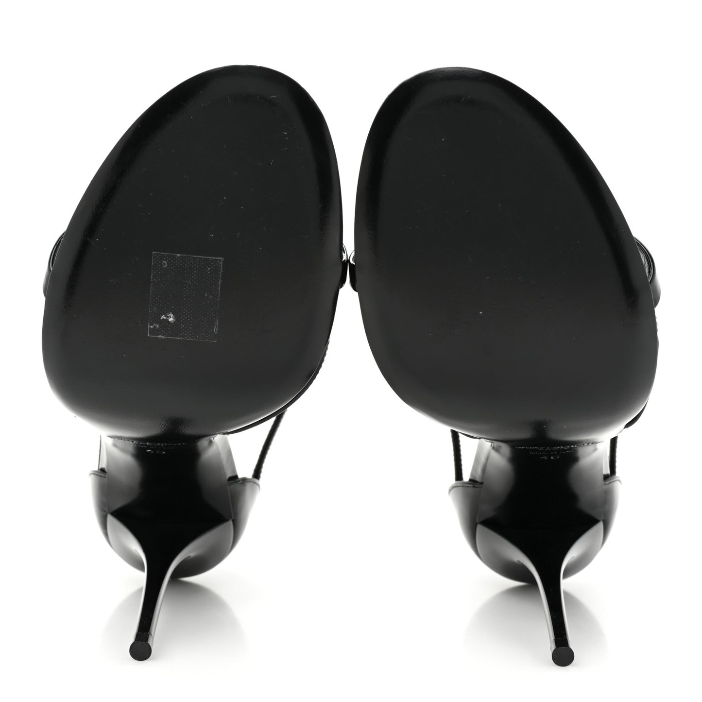 Patent Cassandra 100 Ankle Strap Sandals 40 Black