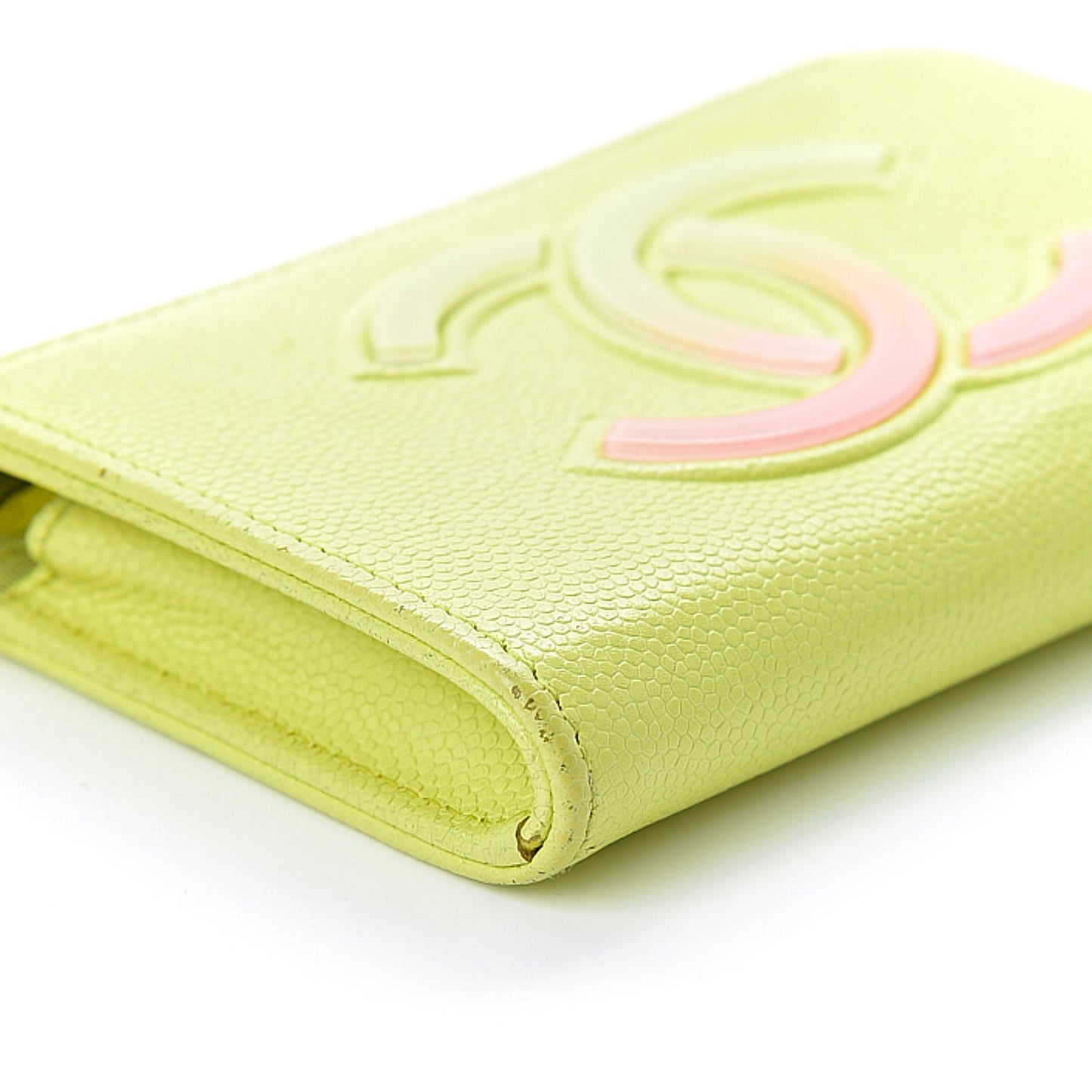 Caviar Key Holder Case Light Pink Light Green