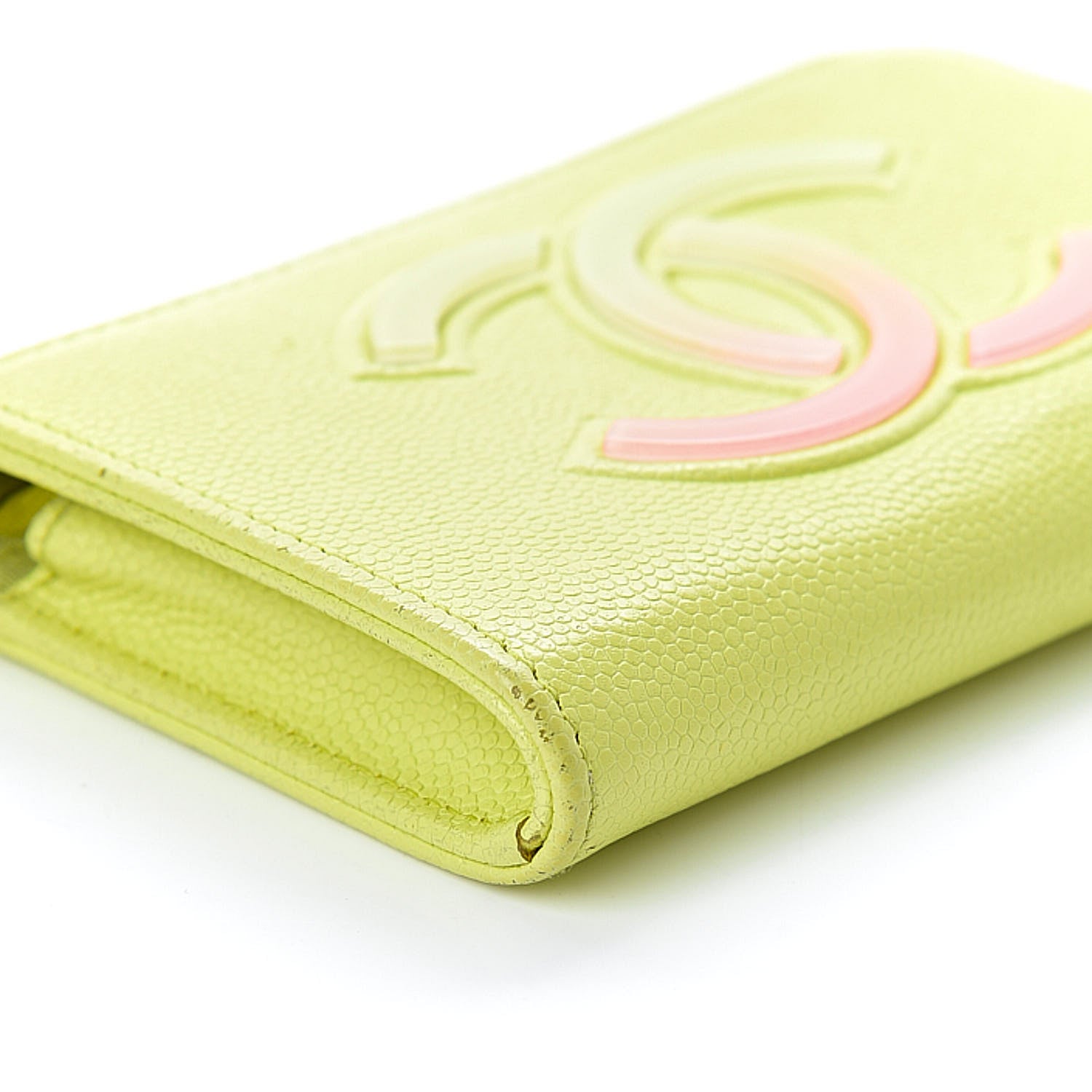 Chanel Caviar Key Holder Case Light Pink Light Green 10 of 14