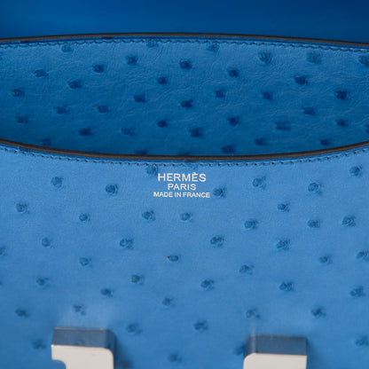 Hermes Ostrich Constance 24 Mykonos 6 of 11