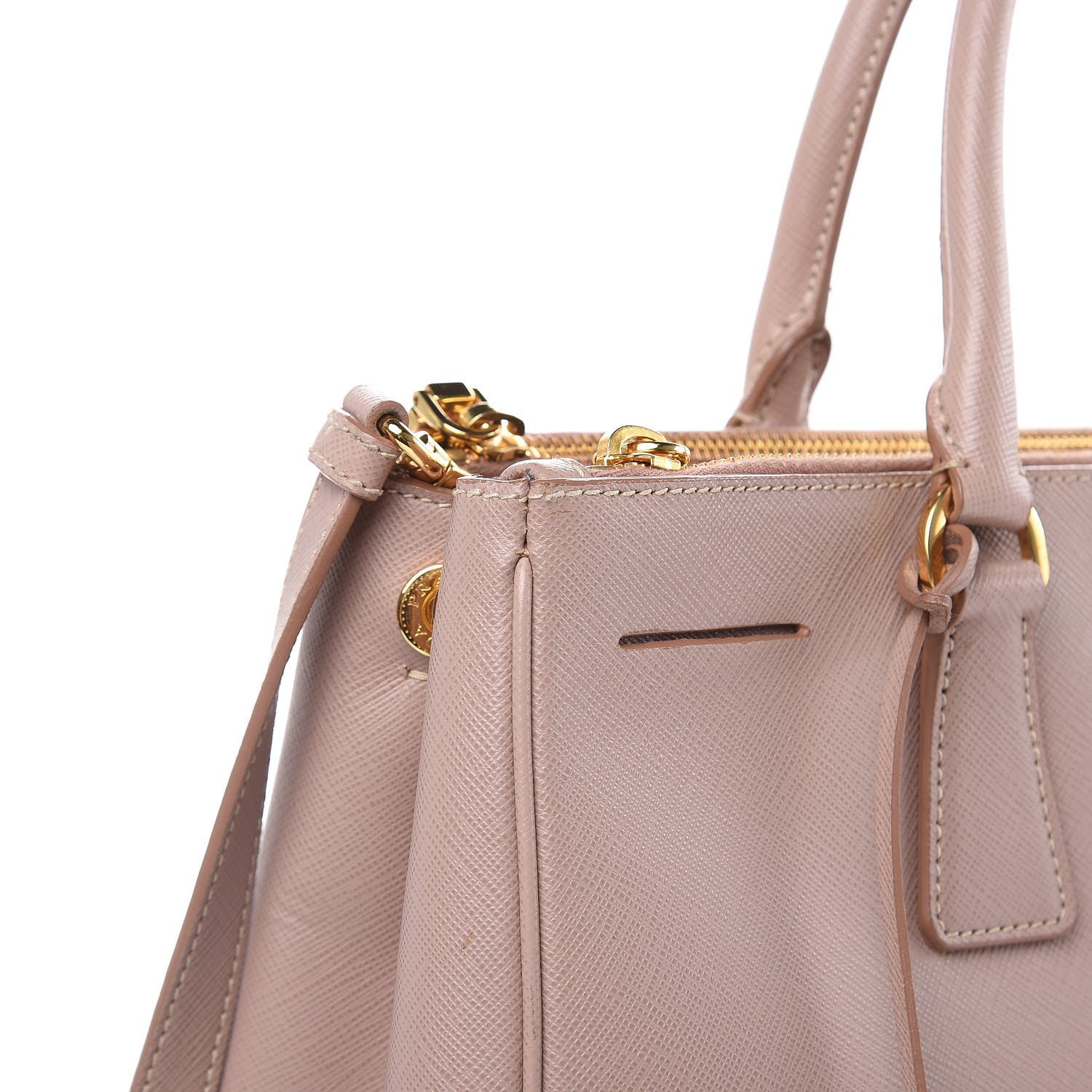 Prada Saffiano Medium Galleria Double Zip Tote Cammeo 14 of 16