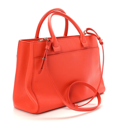 Chanel Grained Calfskin Small Neo Executive Shopper Tote Red 3 of 9