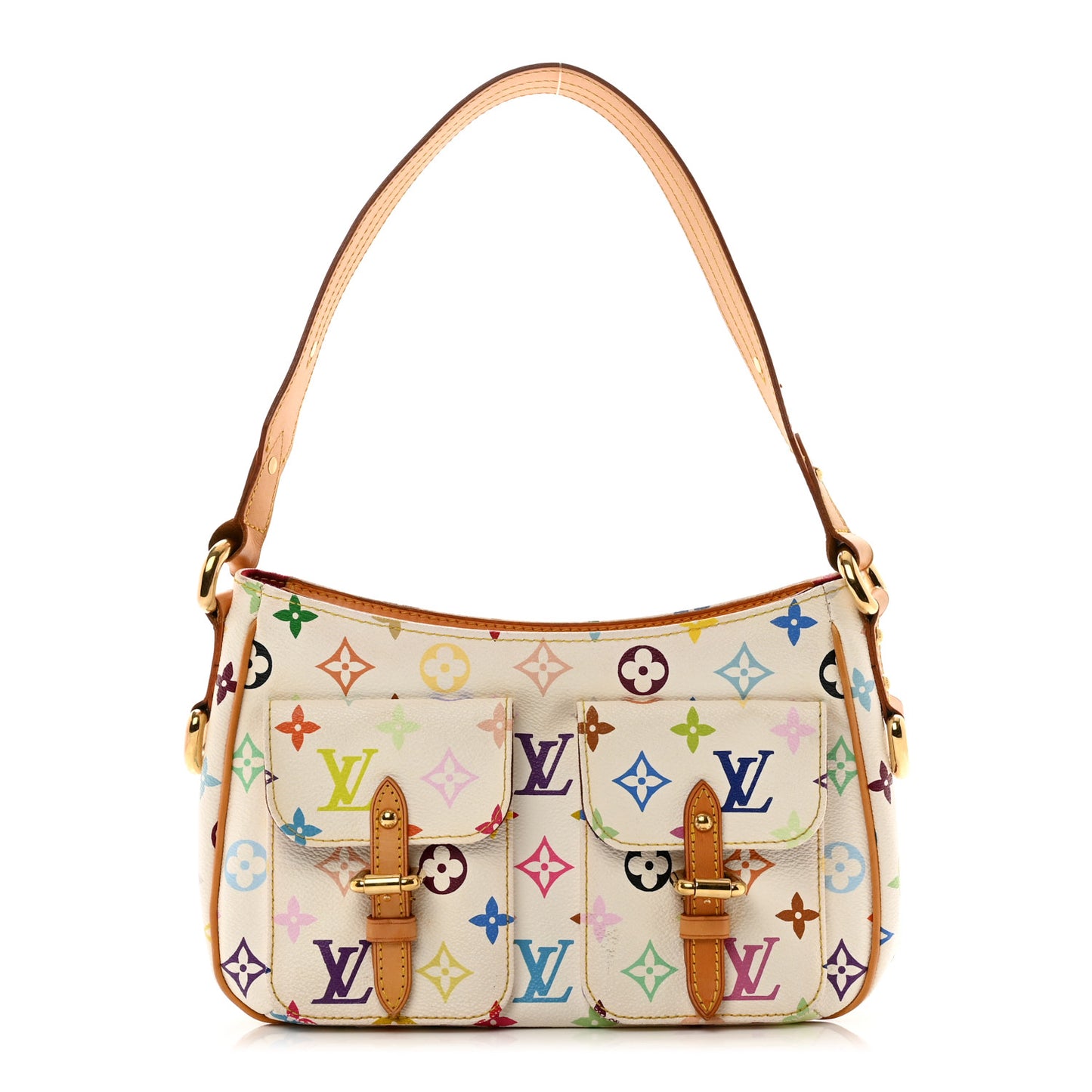 LOUIS VUITTON Monogram Multicolor Lodge PM White