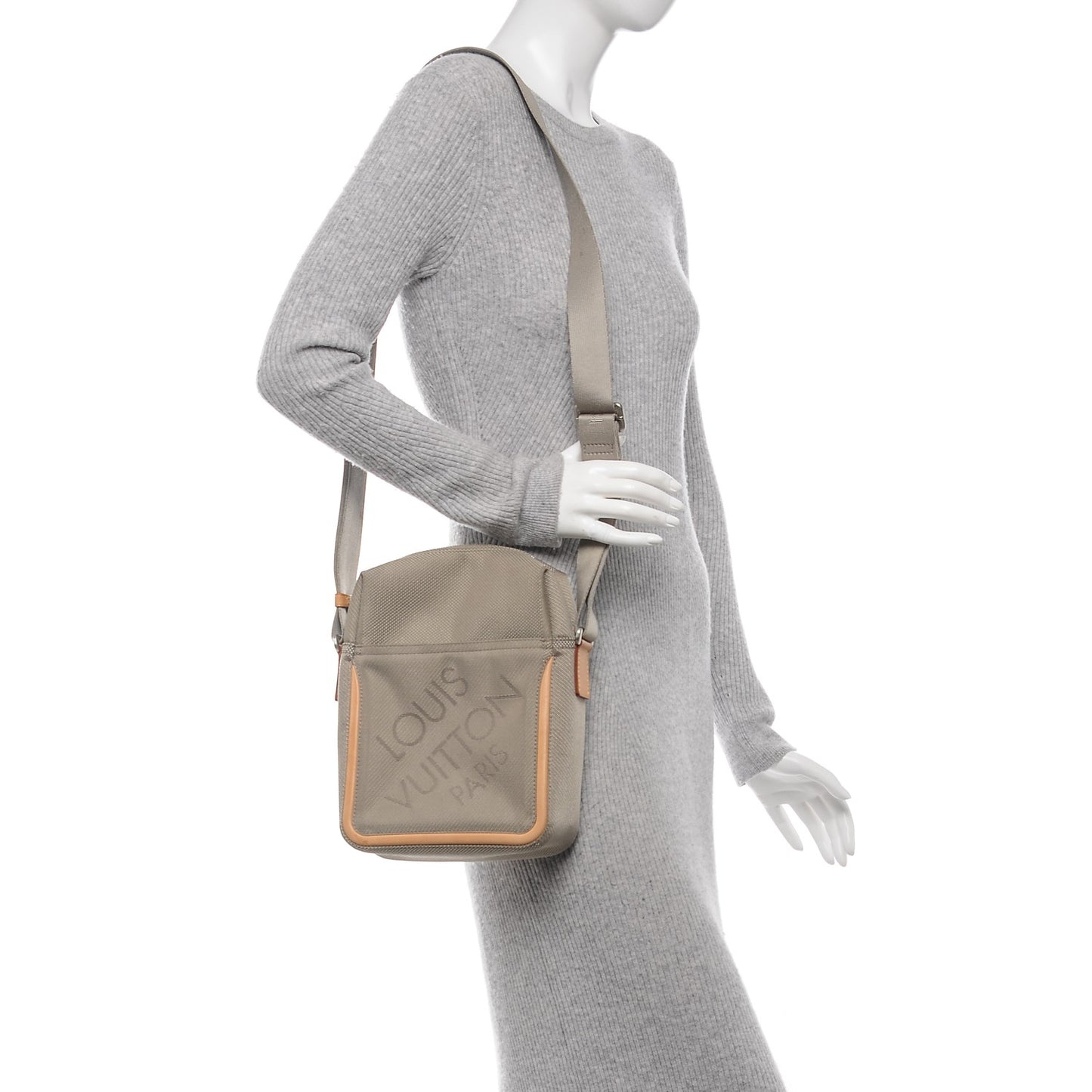 Damier Geant Citadin Messenger Sable