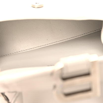 Balenciaga Shiny Box Calfskin Hourglass Top Handle Bag XS Chalky White 5 of 15