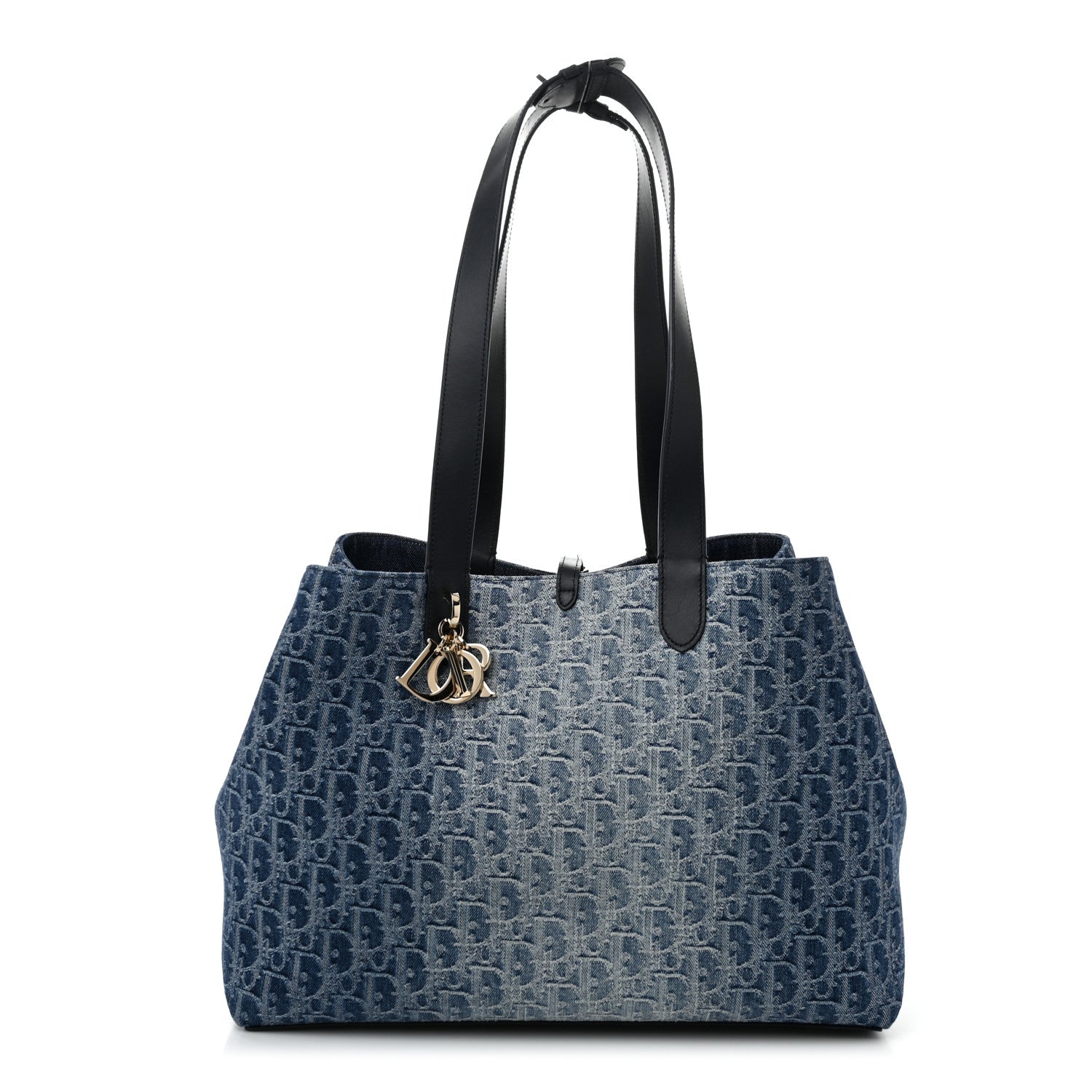 Christian Dior DIOR Denim Jacquard Oblique Large Toujours Blue