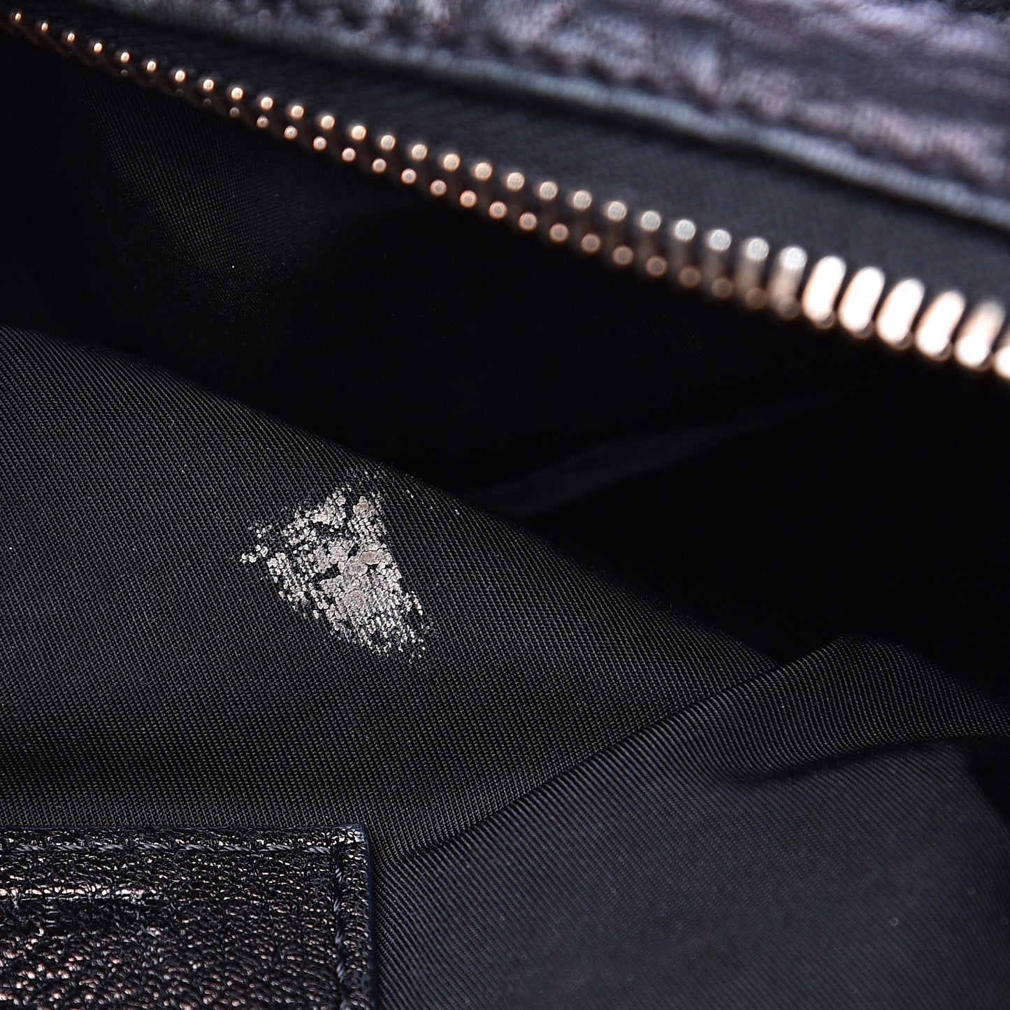 Pebbled Lambskin Rocco Black Rose Gold Hardware