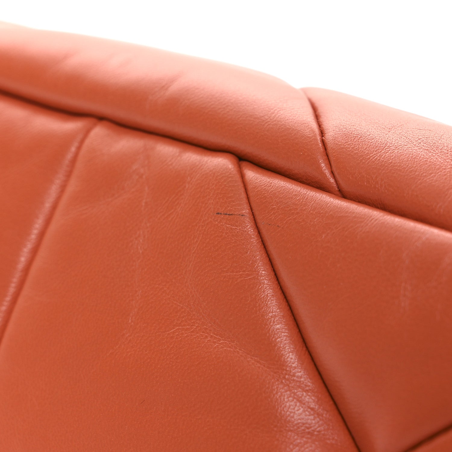 Prada Nappa Triangle Quilted Patchwork System Bag Arancio 13 of 13