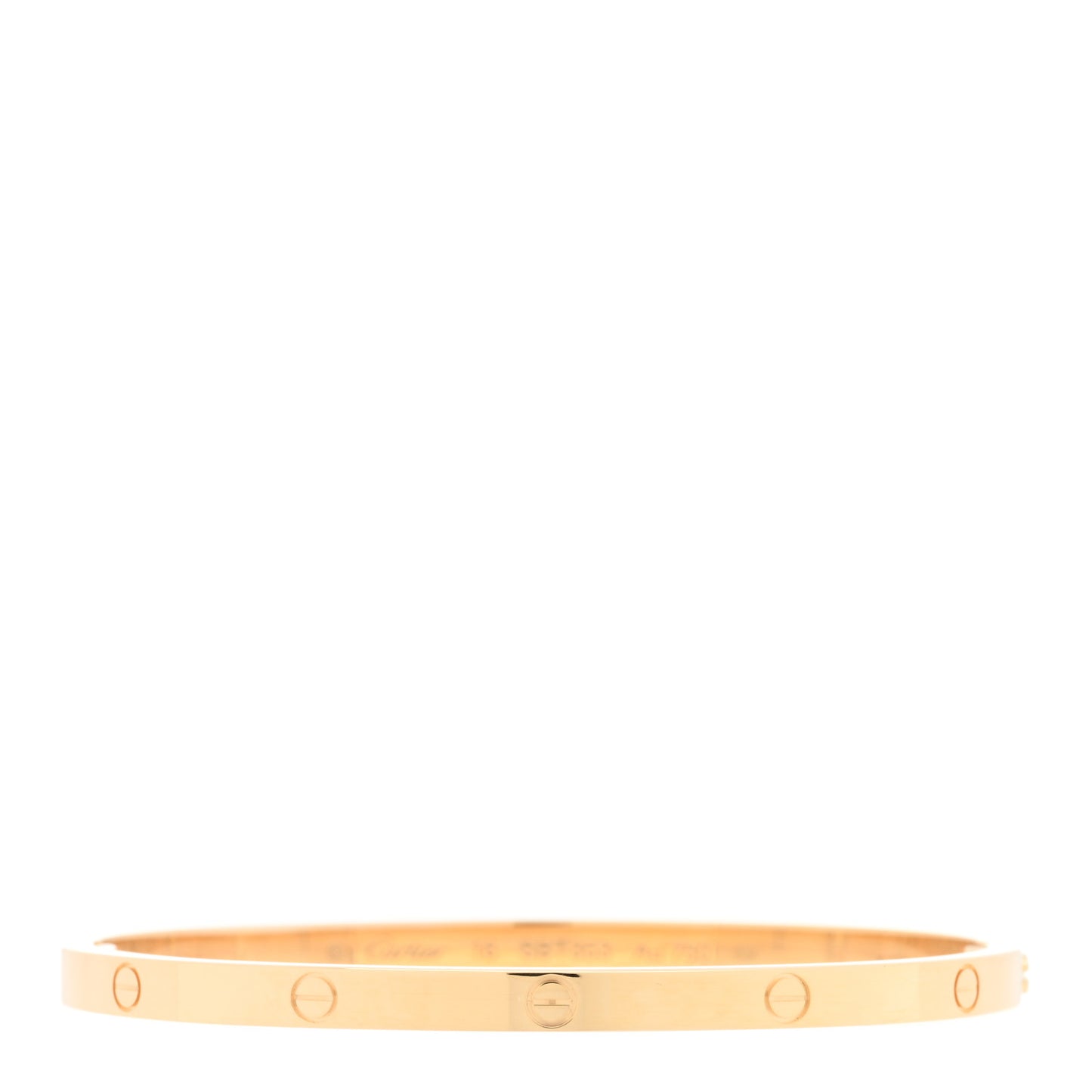18K Yellow Gold Small LOVE Bracelet 16