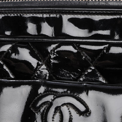 Chanel Patent Quilted Tassel Camera Case Black 9 of 10