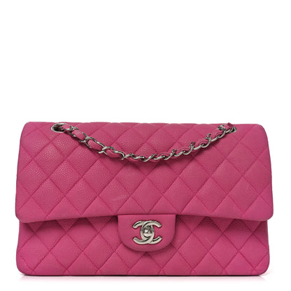 Chanel Iridescent Caviar Quilted Medium Double Flap Pink 1 of 10
