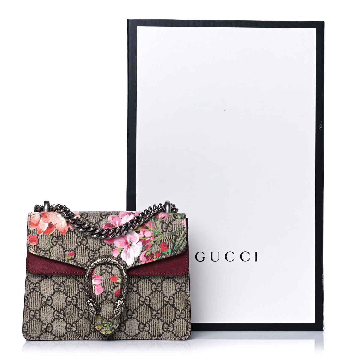 GG Supreme Monogram Blooms Mini Dionysus Shoulder Bag Beige Multicolor Dry Rose