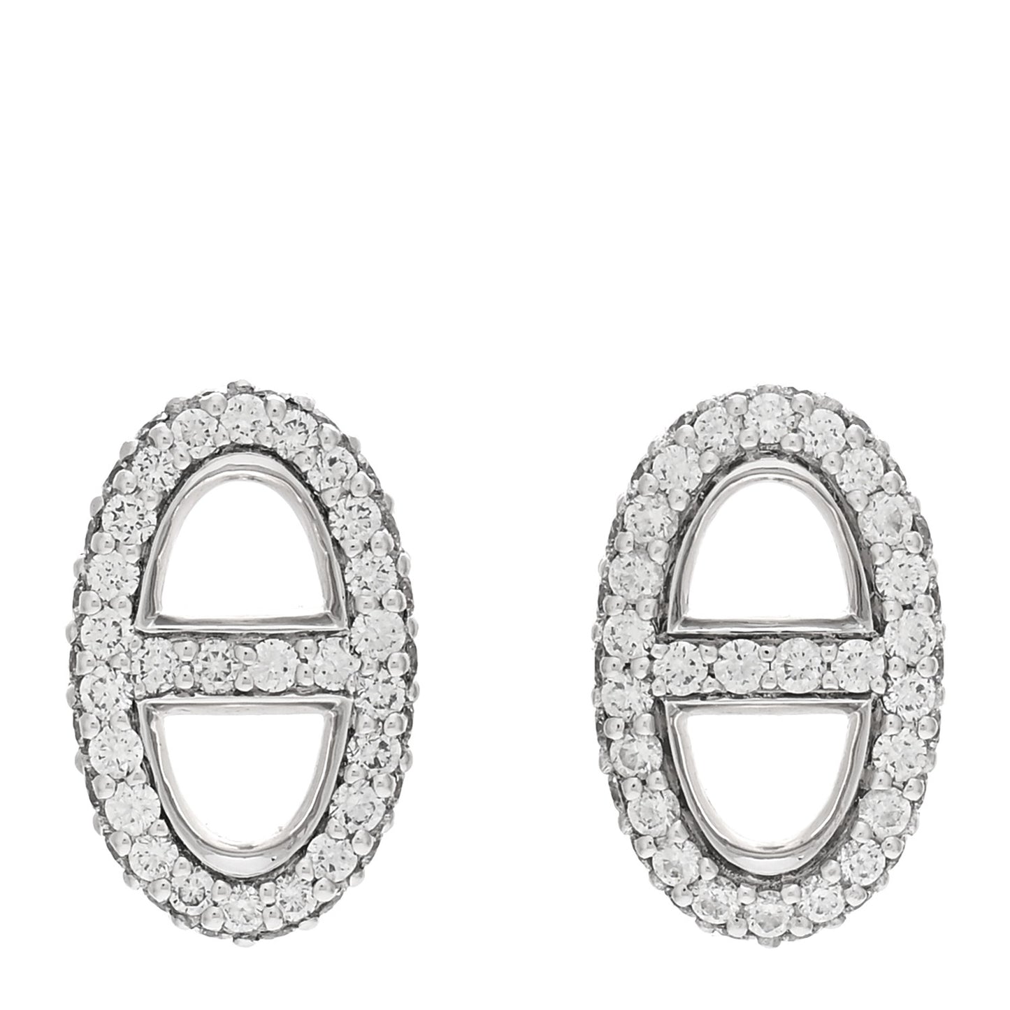 18K White Gold Diamond New Farandole Earrings