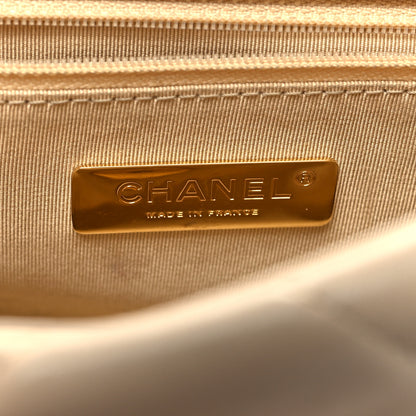 Chanel Lambskin Quilted Medium Chanel 19 Flap Light Beige 6 of 10