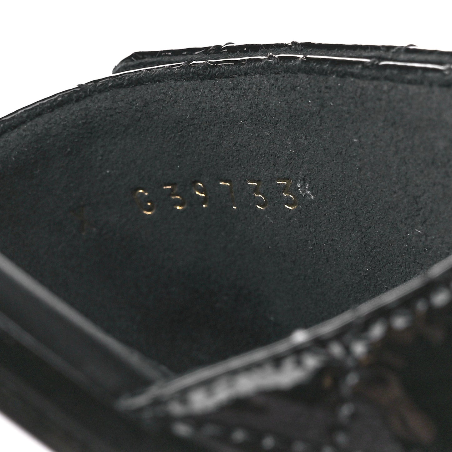 Patent Goatskin Quilted CC Mules Sandals 37 Black