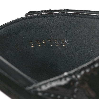 Chanel Patent Goatskin Quilted CC Mules Sandals 37 Black 10 of 11