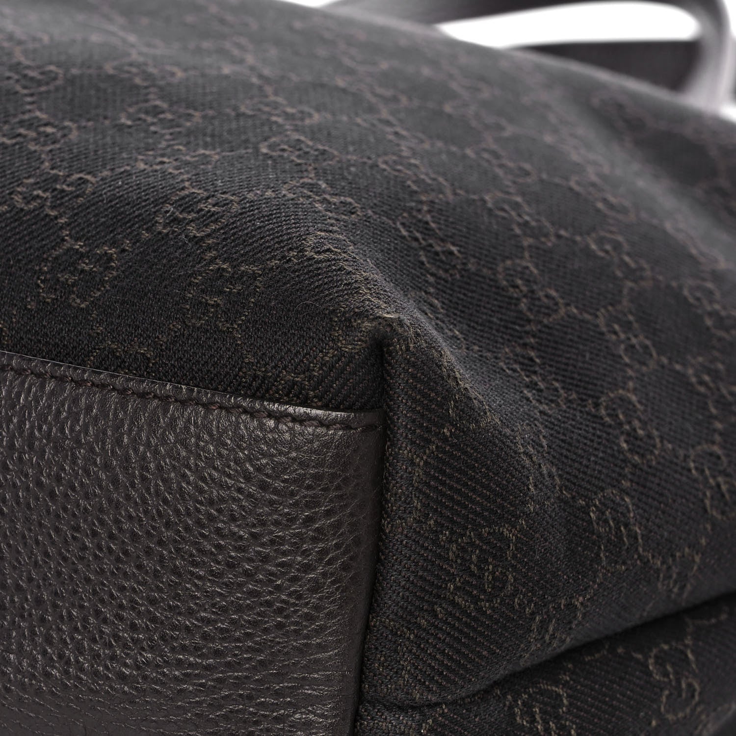 Gucci Nylon Monogram Large Tote Dark Brown 11 of 14