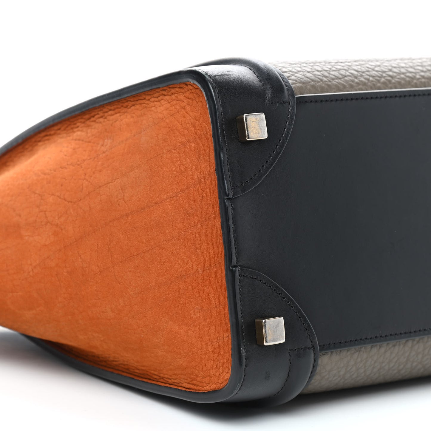 Bullhide Calfskin Nubuck Tri-color Micro Luggage Khaki