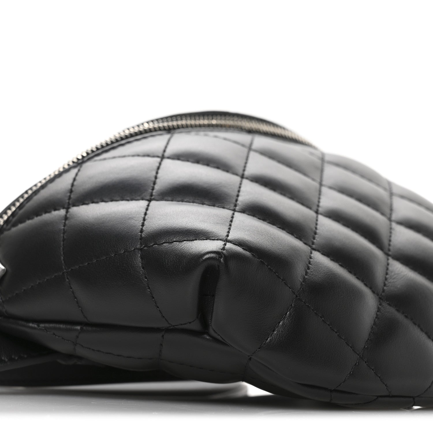 Chanel Calfskin Quilted Waist Belt Bag Black 9 of 11