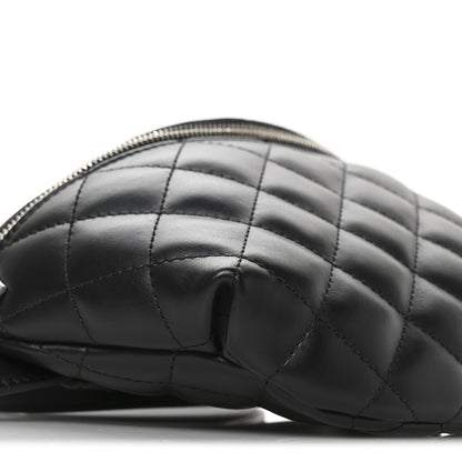 Chanel Calfskin Quilted Waist Belt Bag Black 9 of 11