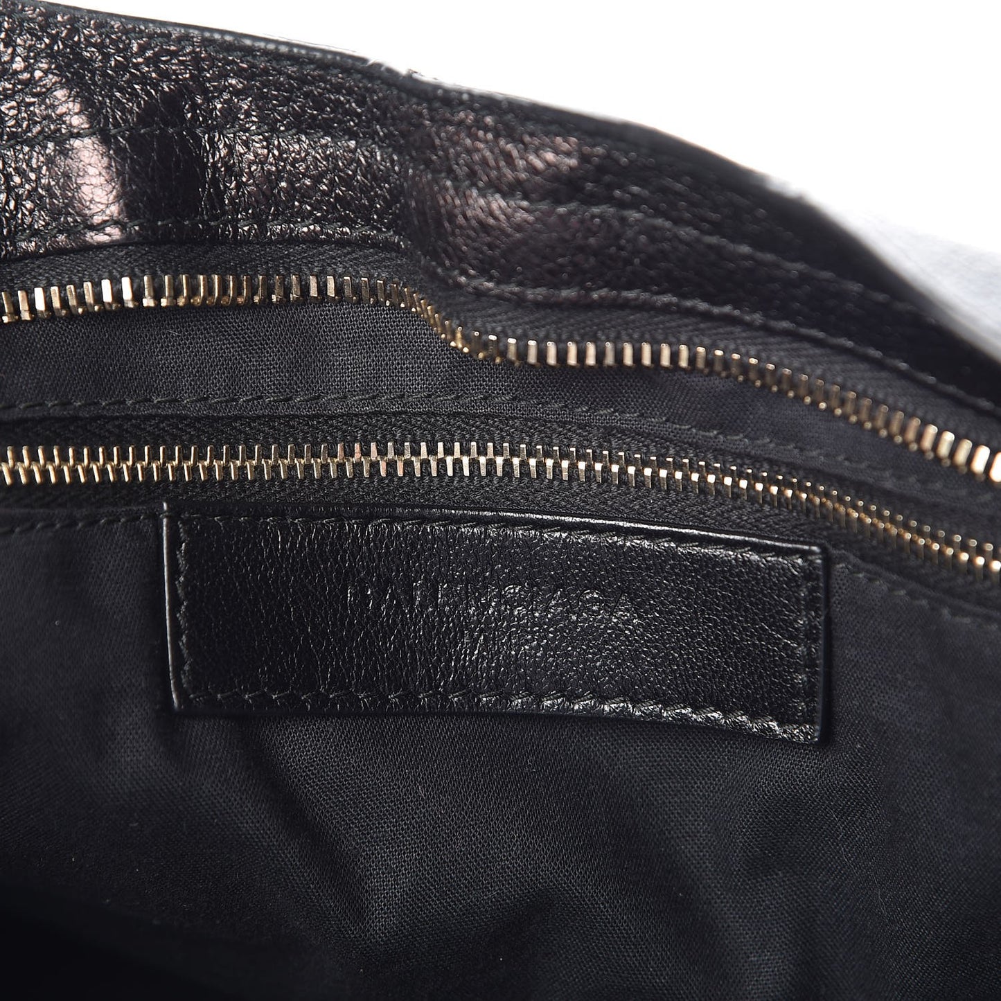 Chevre Gold Metallic Edge Hardware City Black