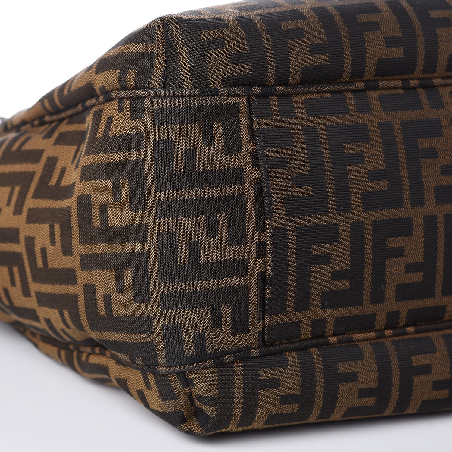 Fendi Zucca Vitello Artic Grande Shopping Tote Tobacco Castagna 8 of 11
